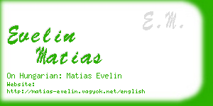 evelin matias business card